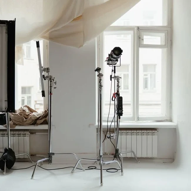 Espace studio pour une séance photo ou une production vidéo